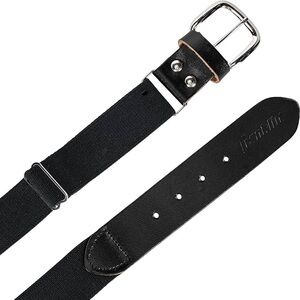 Franklin MLB Sports Baseball Softball Adult: 27"-48" Stretch Belt Black